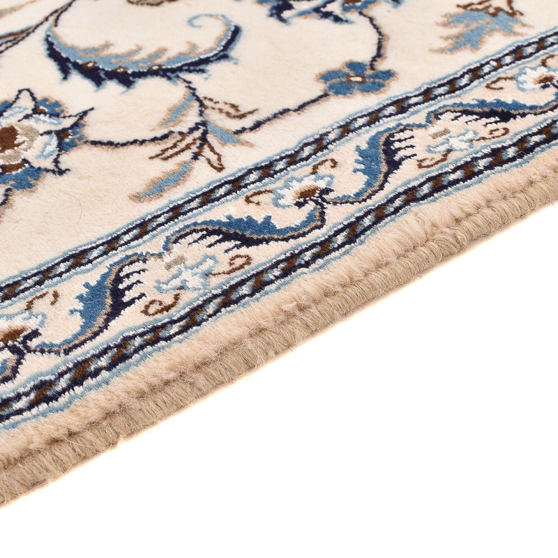 Tapis de couloir Tapis persan - Nain - Royal - 194 x 61 cm - crème