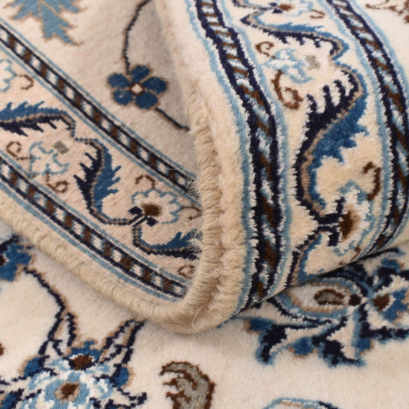 Tapis de couloir Tapis persan - Nain - Royal - 194 x 61 cm - crème