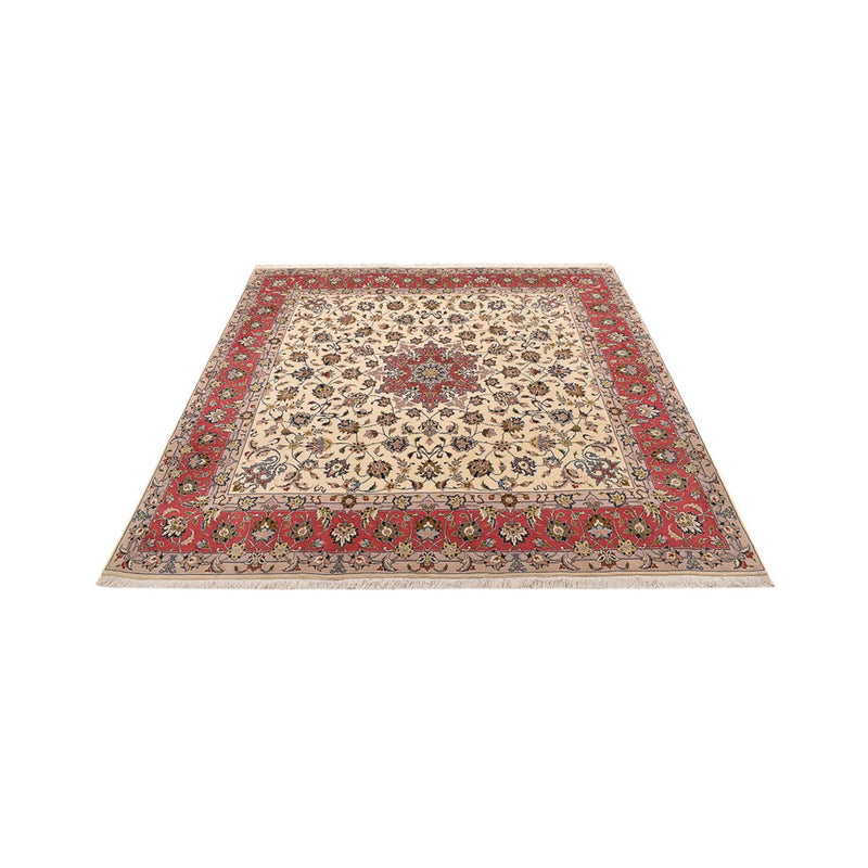 Tapis persan - Tabriz - Royal carré  - 202 x 201 cm - beige