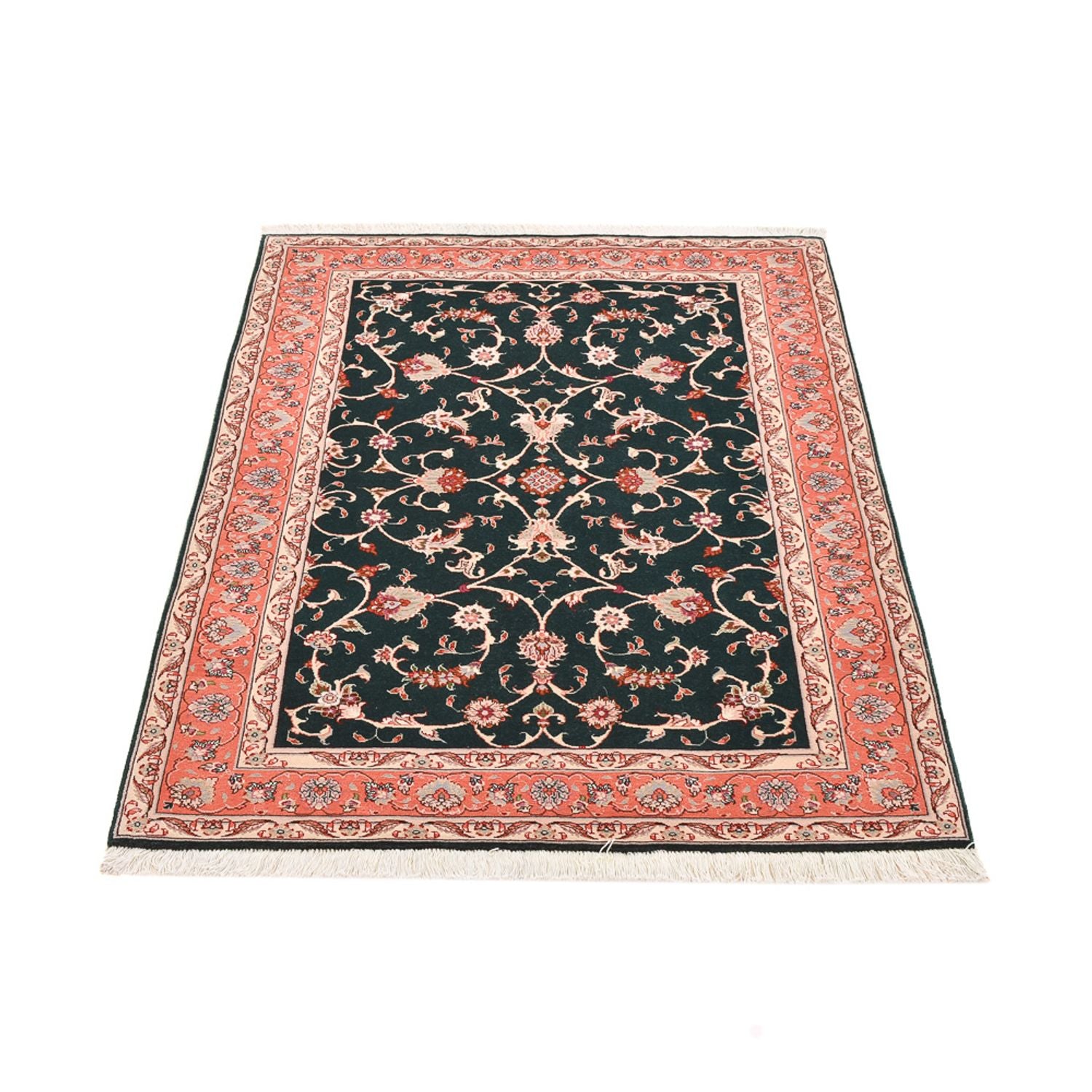 Tapis persan - Tabriz - Royal - 145 x 100 cm - bleu foncé
