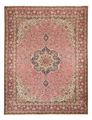 Tapis persan - Tabriz - Royal - 394 x 302 cm - saumon