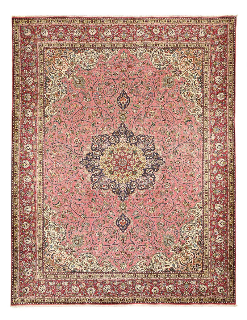 Tapis persan - Tabriz - Royal - 394 x 302 cm - saumon