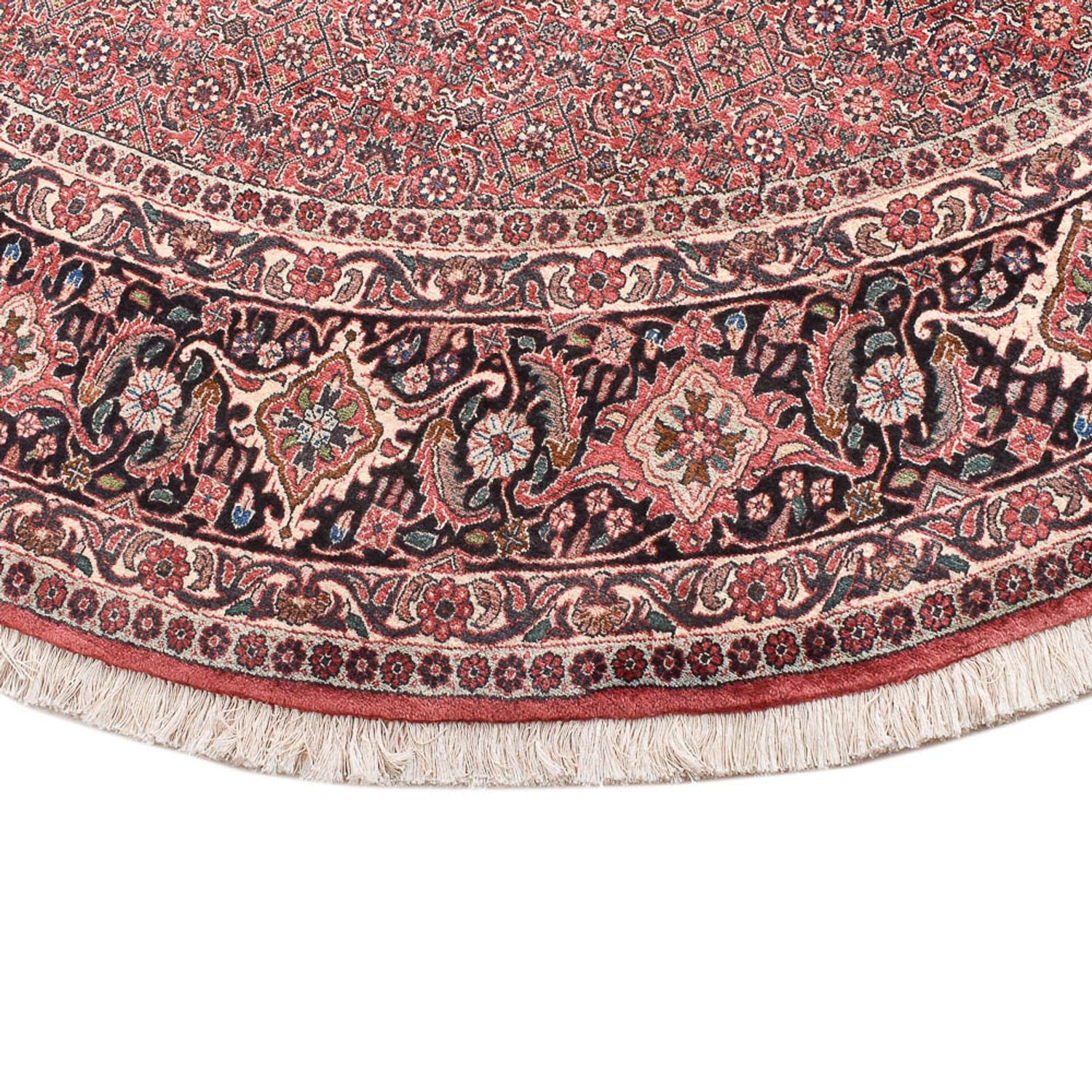 Tapis persan - Bidjar ronde  - 255 x 255 cm - rouge clair