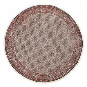 Tapis persan - Bidjar ronde  - 250 x 250 cm - gris clair