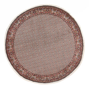 Tapis persan - Bidjar ronde  - 250 x 250 cm - gris clair