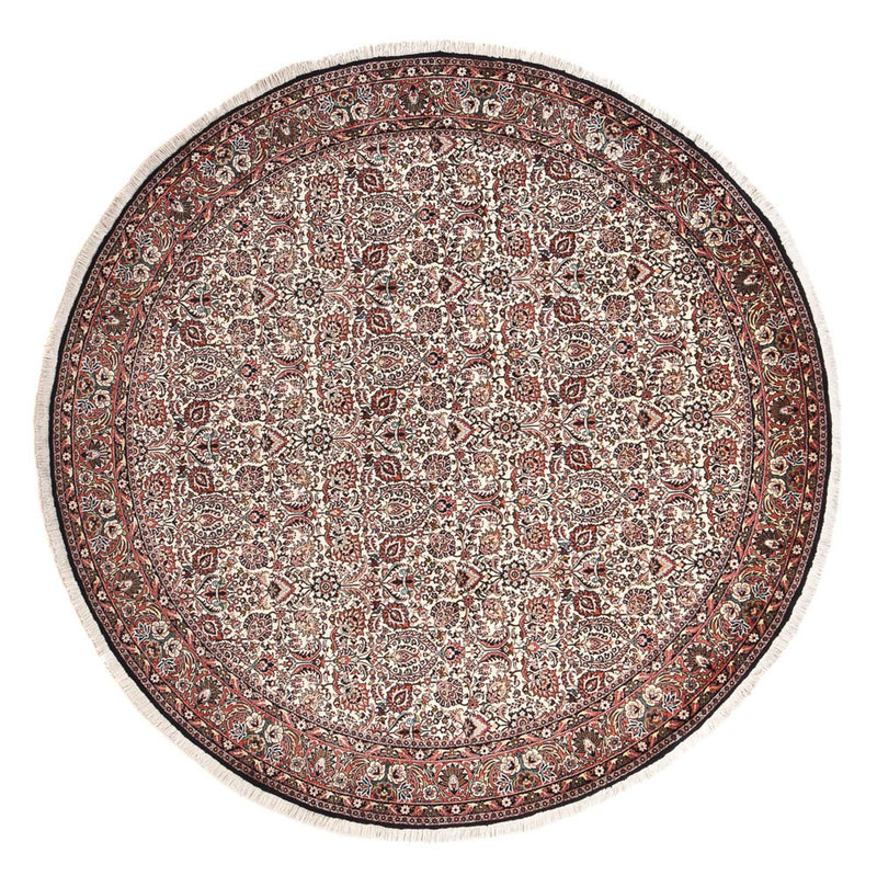 Tapis persan - Bidjar ronde  - 250 x 250 cm - rouille