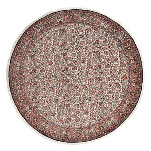 Tapis persan - Bidjar ronde  - 250 x 250 cm - rouille