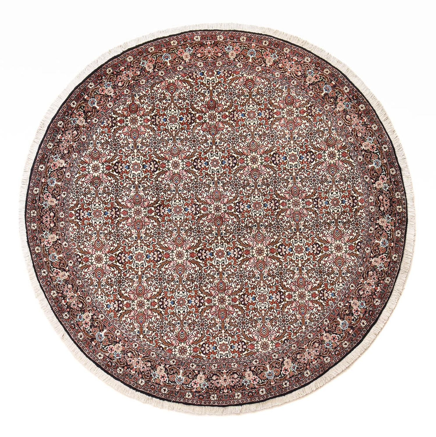 Tapis persan - Bidjar ronde  - 250 x 250 cm - rouille