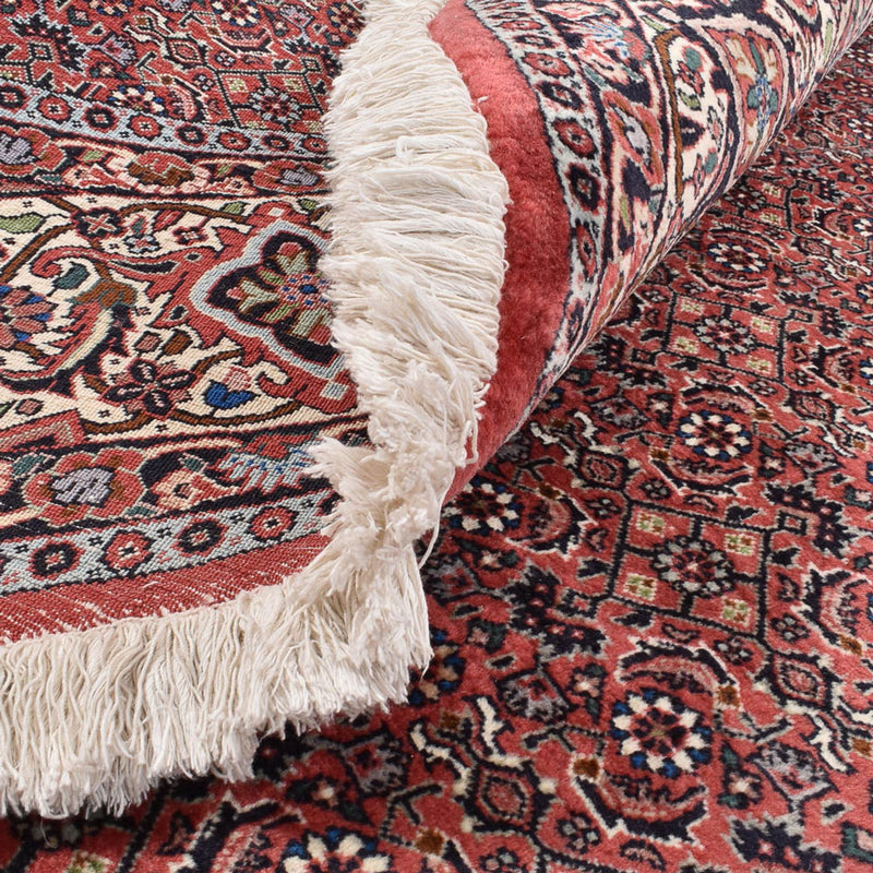 Tapis persan - Bidjar ronde  - 300 x 300 cm - rouge bordeaux