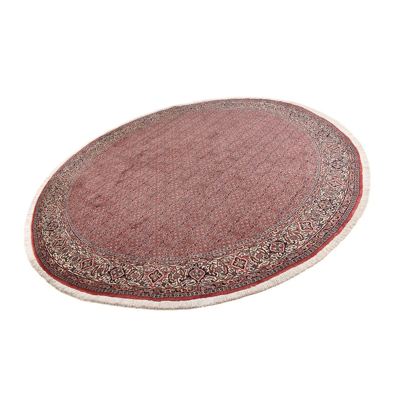 Tapis persan - Bidjar ronde  - 300 x 300 cm - rouge bordeaux