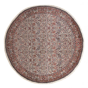 Tapis persan - Bidjar ronde  - 250 x 250 cm - rouille
