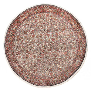 Tapis persan - Bidjar ronde  - 250 x 250 cm - rouille