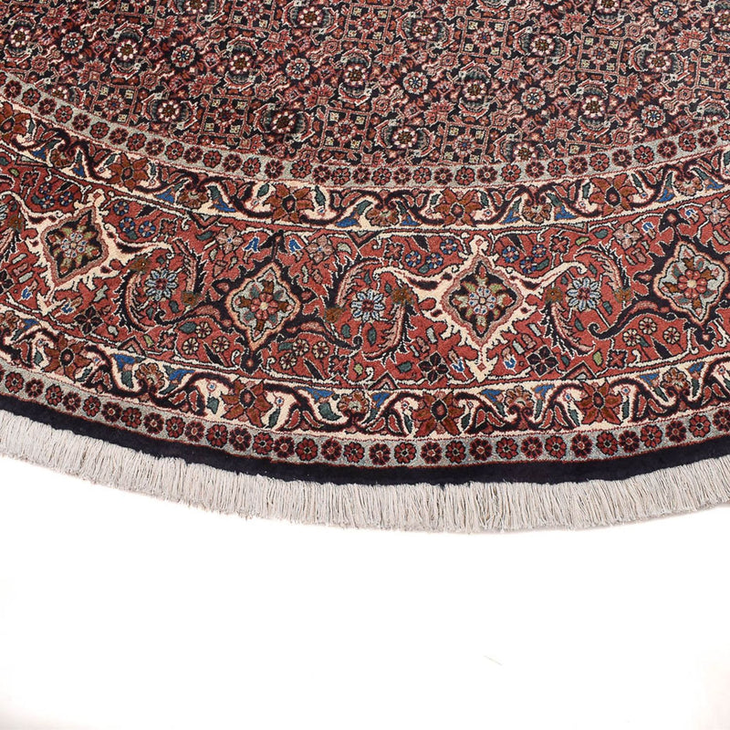 Tapis persan - Bidjar ronde  - 300 x 300 cm - rouge foncé