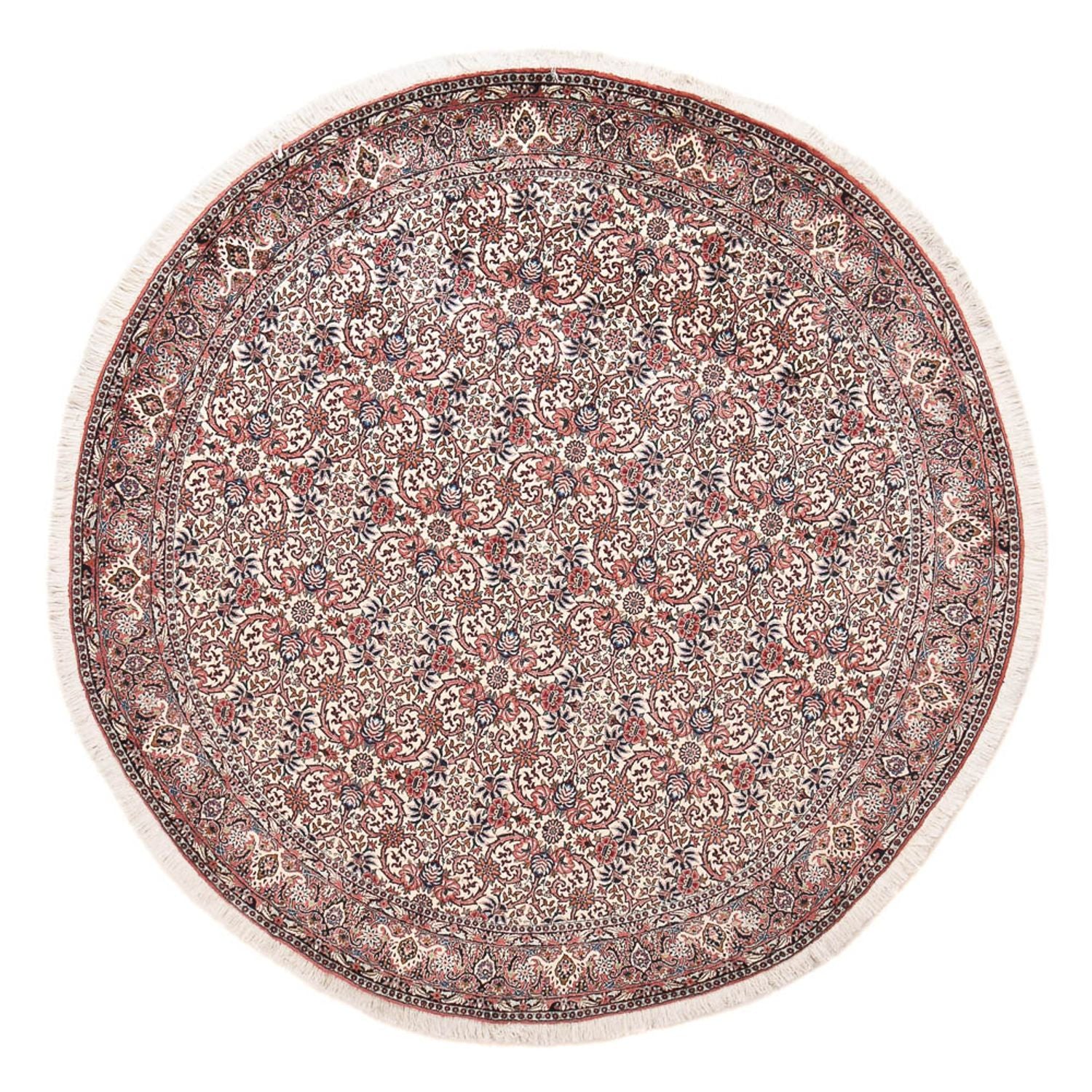 Tapis persan - Bidjar ronde  - 245 x 245 cm - rouille
