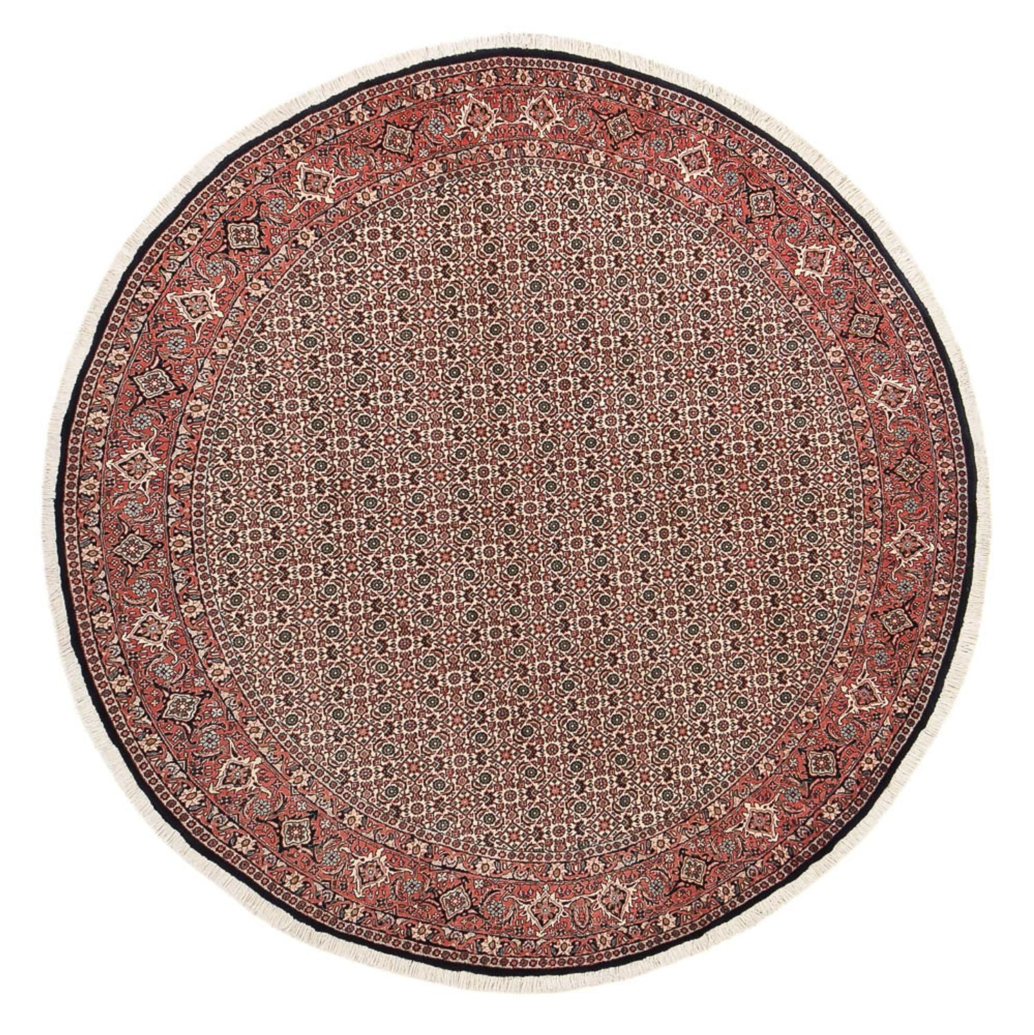 Tapis persan - Bidjar ronde  - 250 x 250 cm - rouille