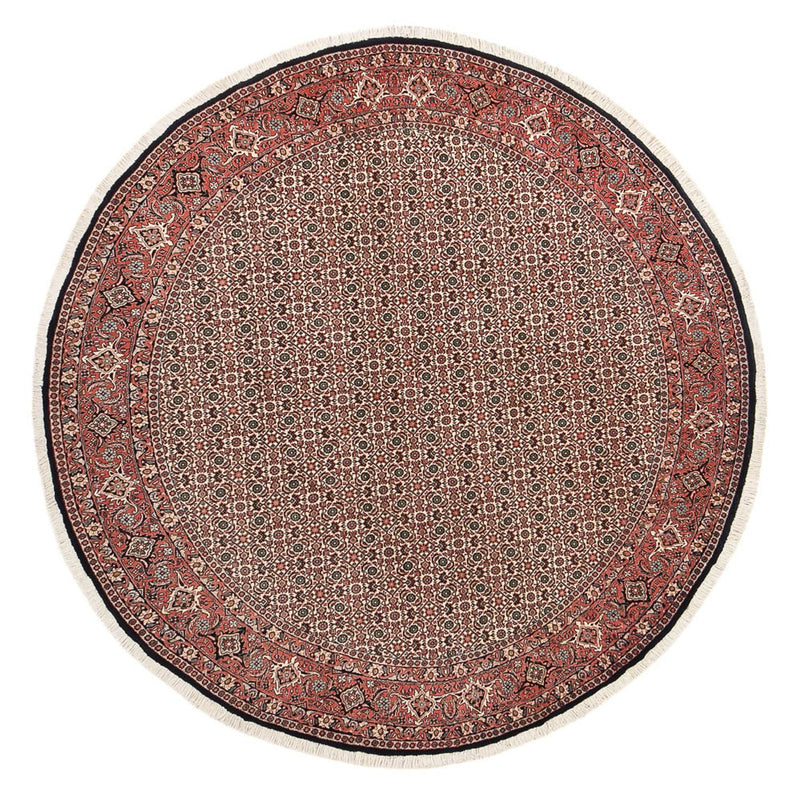 Tapis persan - Bidjar ronde  - 250 x 250 cm - rouille