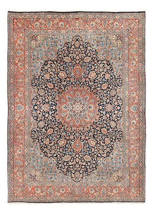 Tapis persan - Royal - 290 x 210 cm - bleu foncé