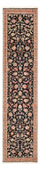 Läufer Perser - Täbriz - Premium - 290 x 69 cm - dunkelblau