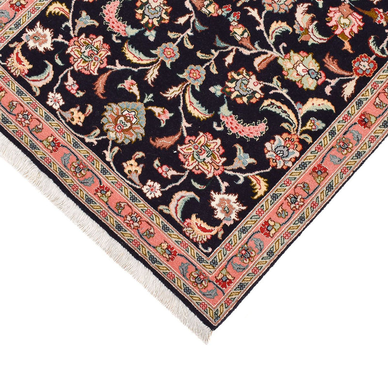 Läufer Perser - Täbriz - Premium - 290 x 69 cm - dunkelblau