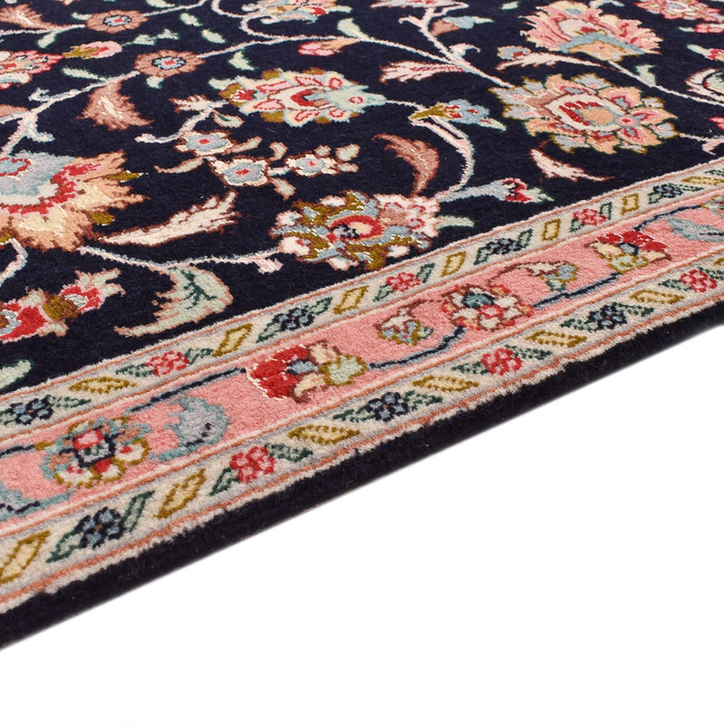 Läufer Perser - Täbriz - Premium - 290 x 69 cm - dunkelblau
