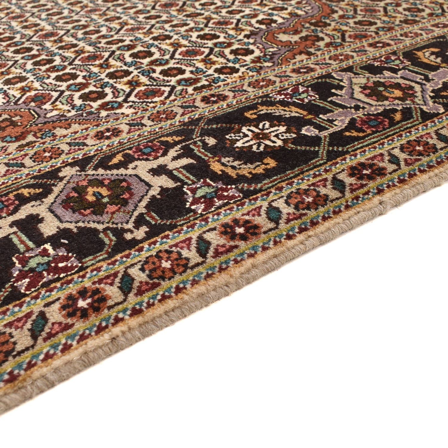 Tapis persan - Tabriz - Royal carré  - 203 x 198 cm - marron clair
