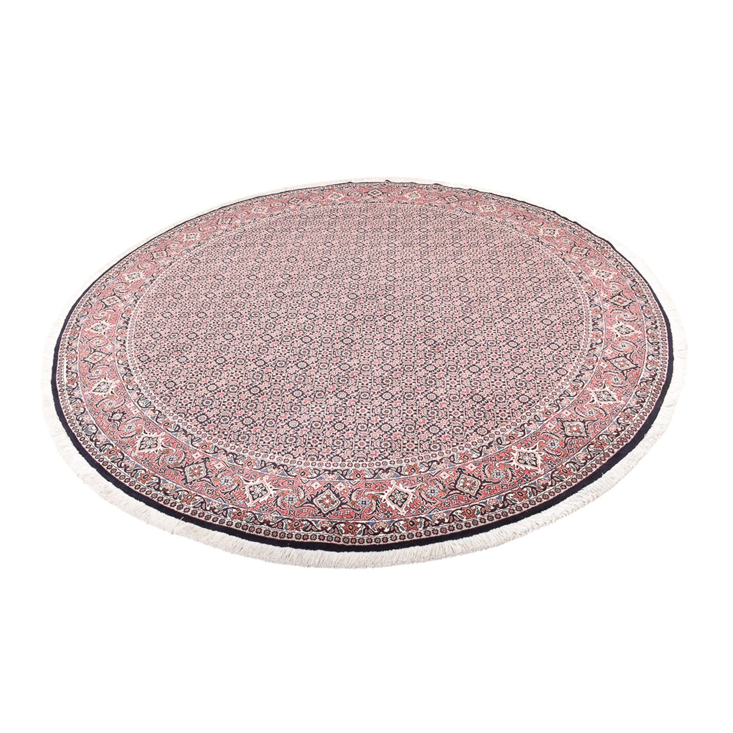 Tapis persan - Bidjar ronde  - 255 x 255 cm - rouille