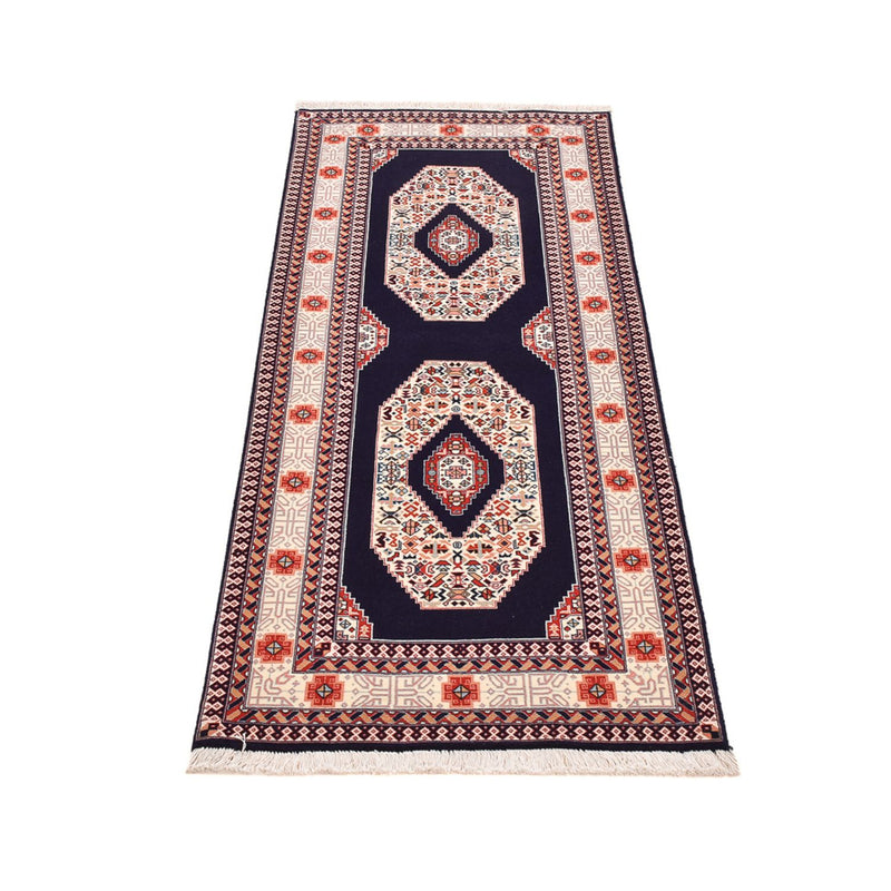 Tapis de couloir Tapis persan - Tabriz - Premium - 186 x 72 cm - bleu foncé