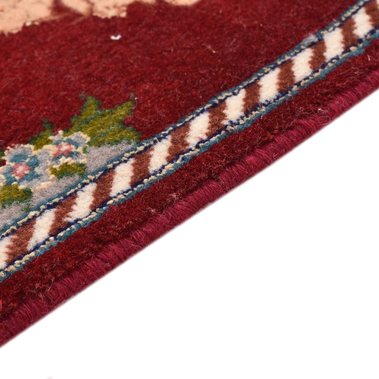 Tapis persan - Tabriz - Premium - 40 x 30 cm - rouge foncé