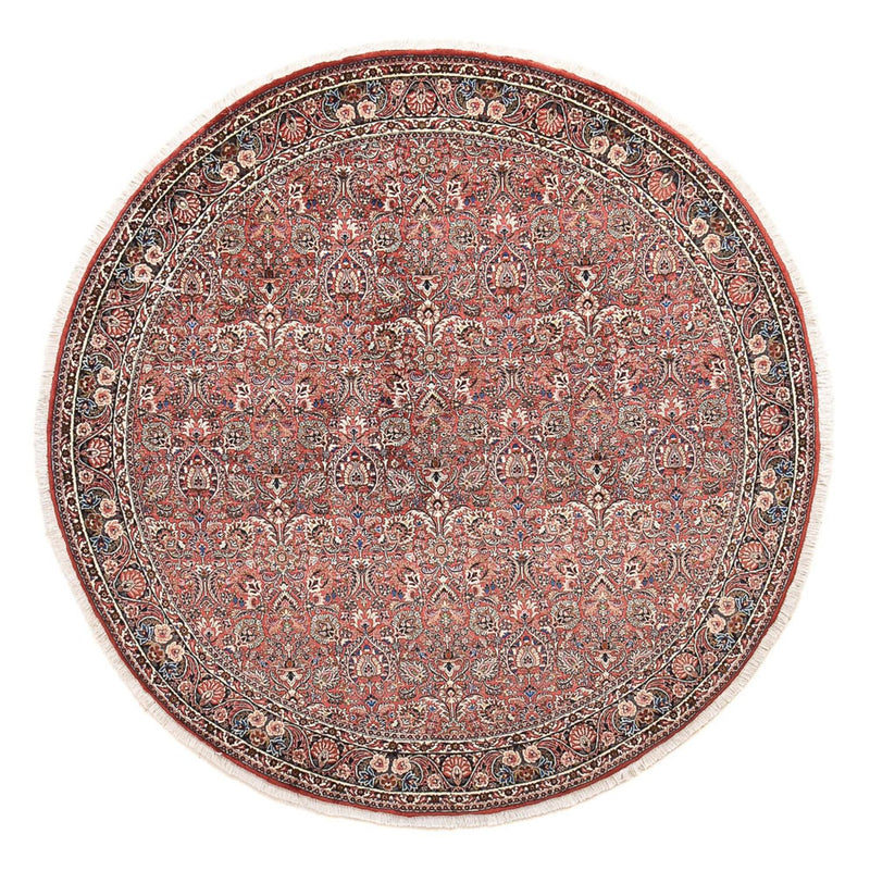 Tapis persan - Bidjar ronde  - 250 x 250 cm - rouille
