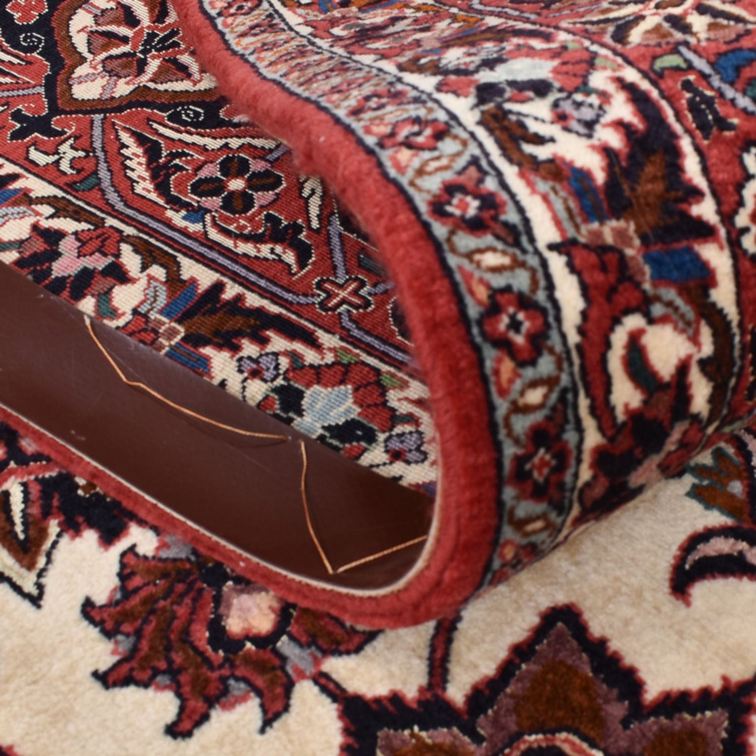 Tapis persan - Bidjar carré  - 255 x 241 cm - rouille