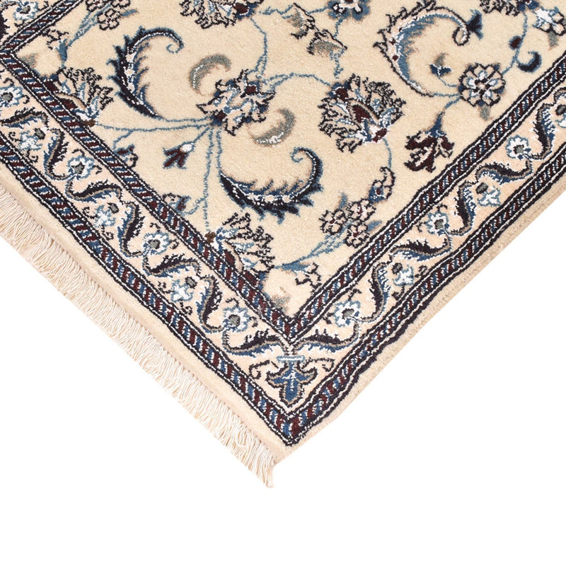 Tapis de couloir Tapis persan - Nain - Royal - 202 x 63 cm - crème