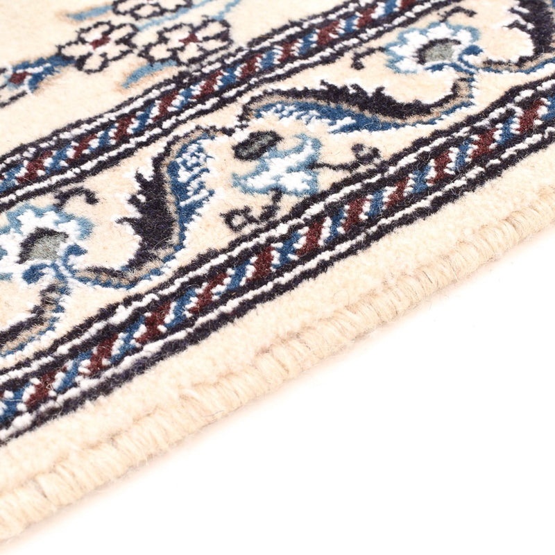 Tapis de couloir Tapis persan - Nain - Royal - 202 x 63 cm - crème