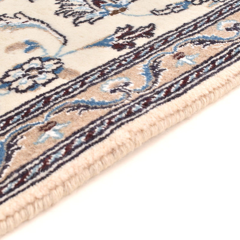 Tapis de couloir Tapis persan - Nain - Royal - 202 x 63 cm - crème