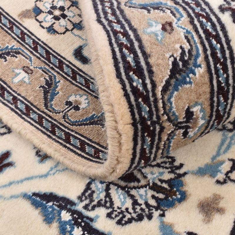 Tapis de couloir Tapis persan - Nain - Royal - 202 x 63 cm - crème