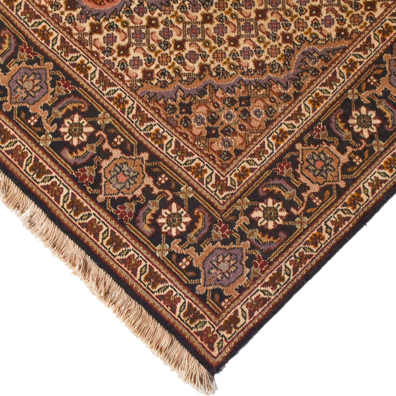 Tapis persan - Tabriz - Royal - 210 x 151 cm - marron foncé