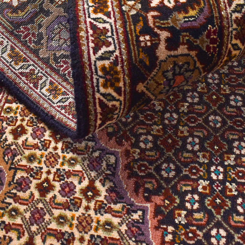 Tapis persan - Tabriz - Royal - 210 x 151 cm - marron foncé