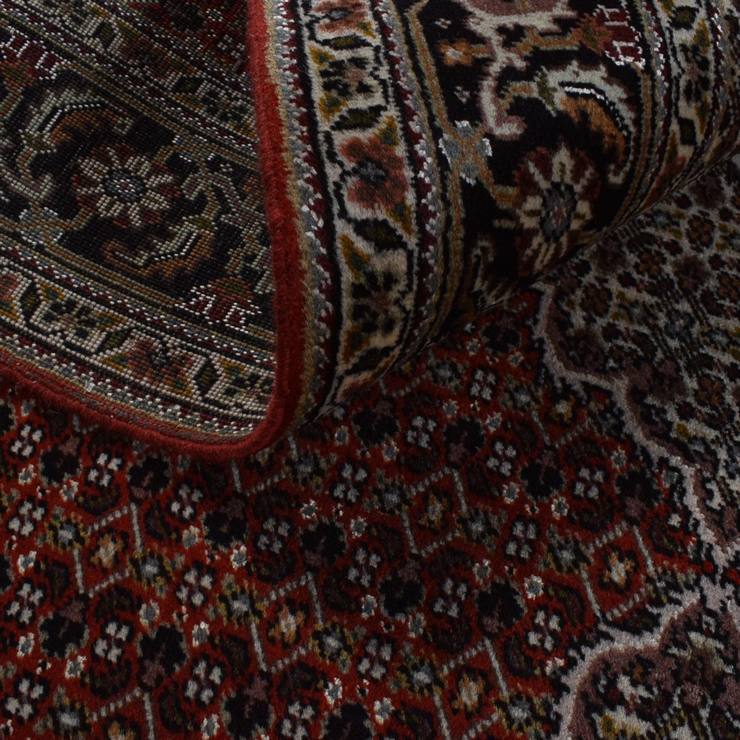 Tapis persan - Tabriz - Royal - 202 x 154 cm - rouge foncé