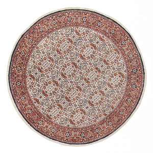Tapis persan - Bidjar ronde  - 255 x 255 cm - rouge clair