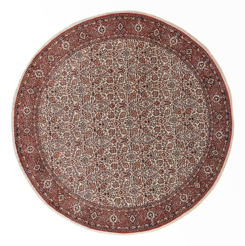 Tapis persan - Bidjar ronde  - 300 x 300 cm - rouille