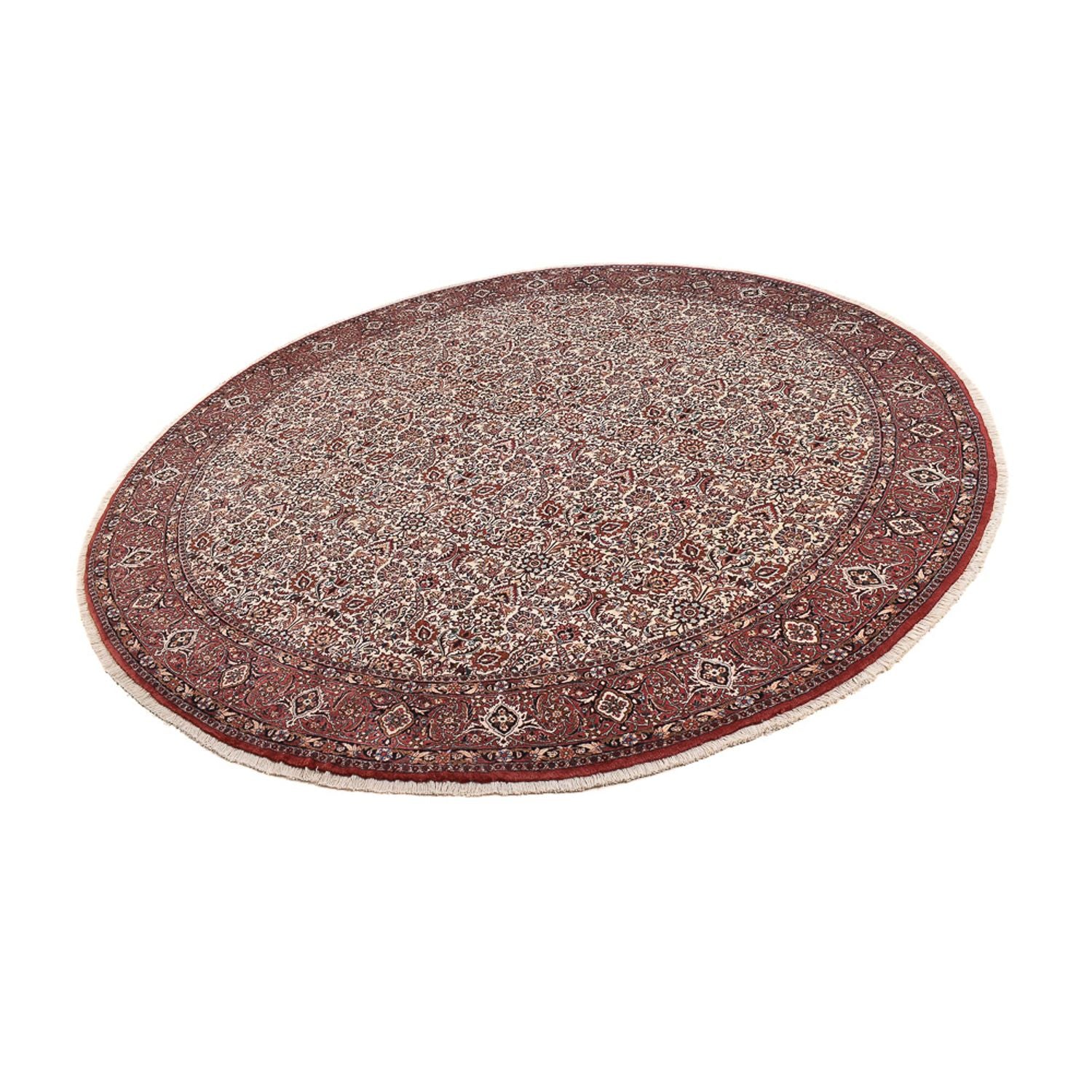Tapis persan - Bidjar ronde  - 300 x 300 cm - rouille