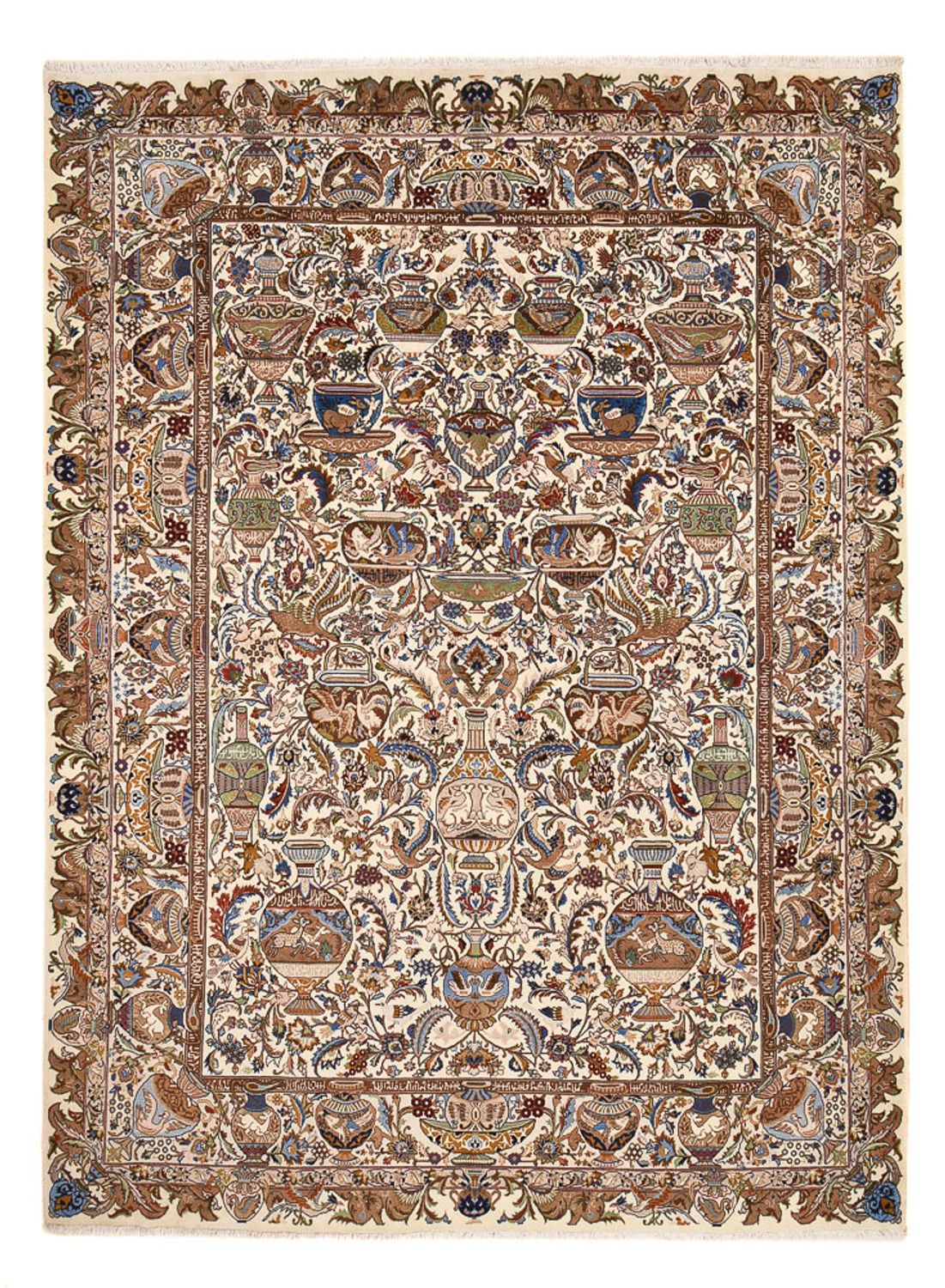 Tapis persan - Classique - 408 x 301 cm - beige foncé