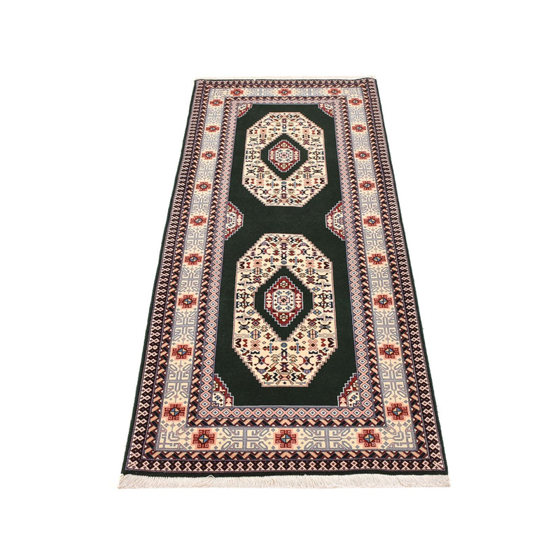 Tapis de couloir Tapis persan - Tabriz - Royal - 202 x 74 cm - bleu foncé