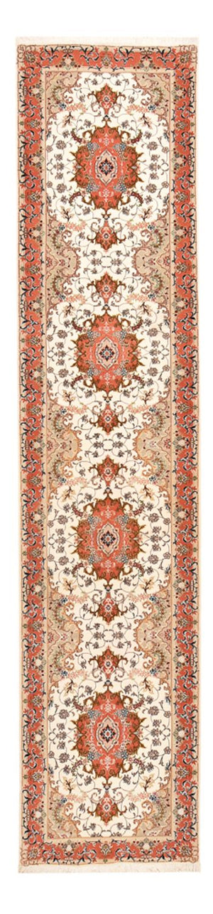 Tapis de couloir Tapis persan - Tabriz - Royal - 404 x 89 cm - multicolore