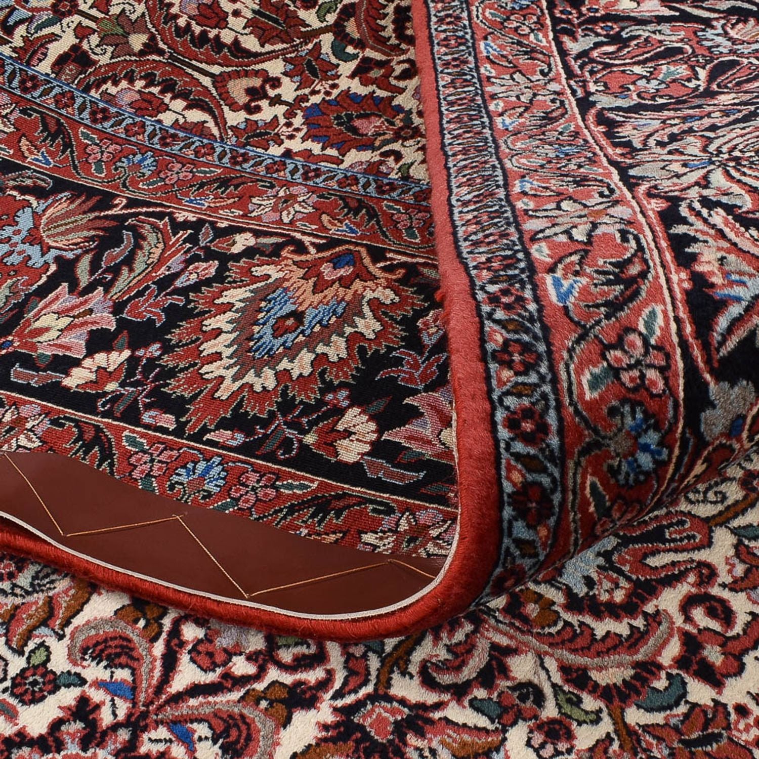 Tapis persan - Bidjar - 340 x 258 cm - rouge clair