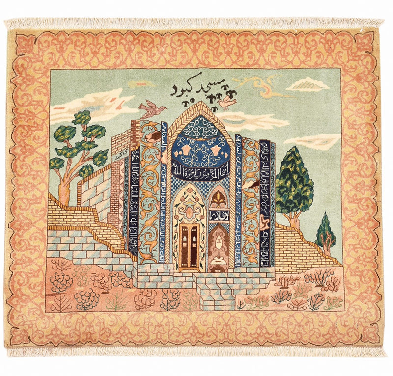 Tapis persan - Tabriz - Royal - 87 x 72 cm - multicolore