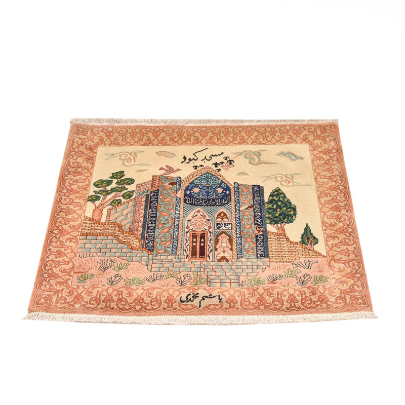 Tapis persan - Tabriz - Royal - 83 x 72 cm - multicolore