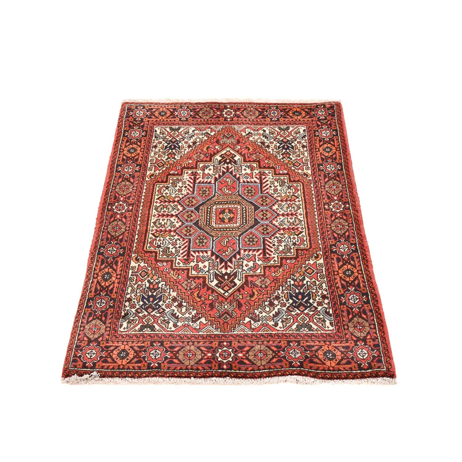 Tapis persan - Nomadic - 123 x 75 cm - rouge clair