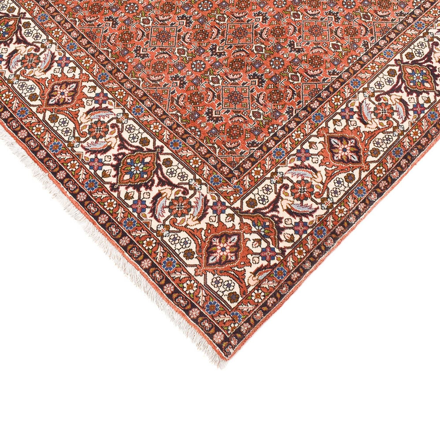 Tapis de couloir Tapis persan - Bidjar - 392 x 200 cm - rouille