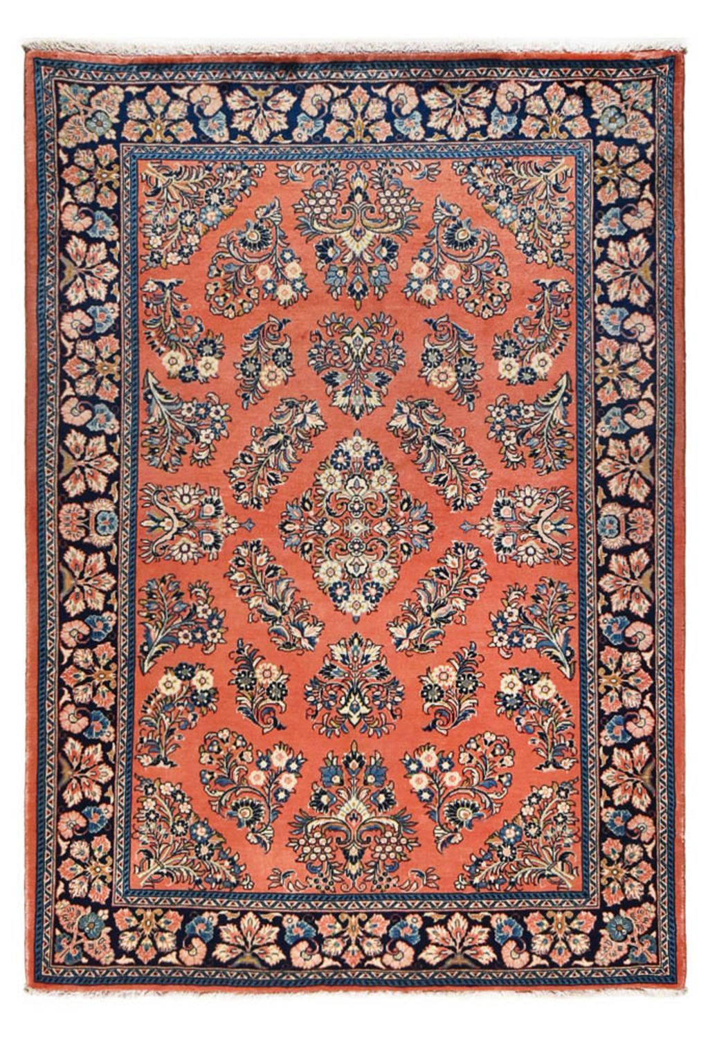 Tapis persan - Classique - 205 x 139 cm - orange