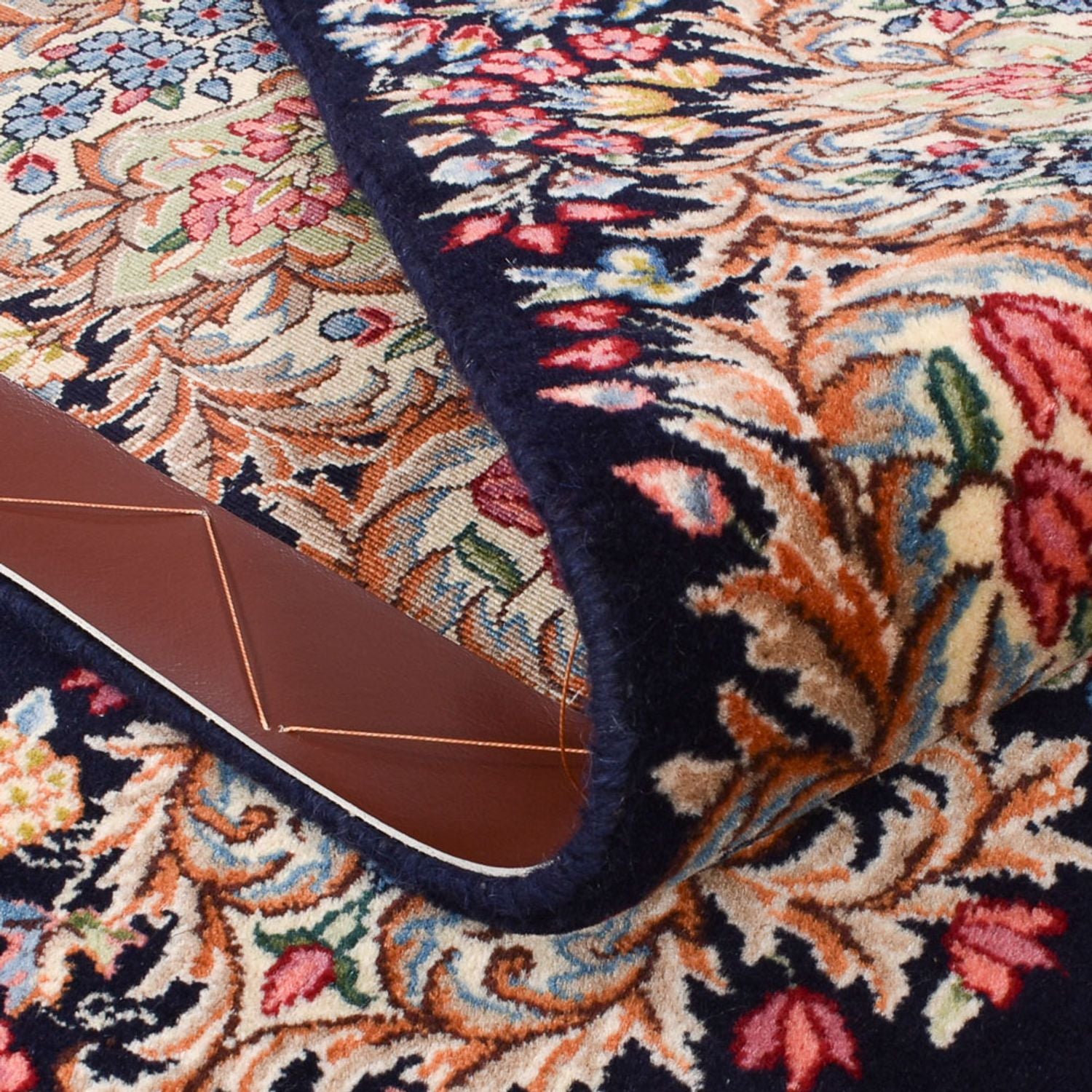 Tapis persan - Royal - Royal - 236 x 150 cm - bleu foncé
